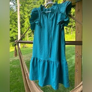 Unknown brand ruffle sleeve mid dress